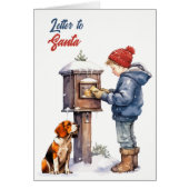 Lettre rétro à Père Noël Noël (Devant)