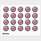 LETTRE rose U Sticker (Feuille)