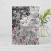 Lettre rouge Day Goth Faire-part de mariage (Debout devant)