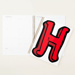 Lettre rouge gras H Fun Alphabet