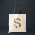 Lettre S | LETTRE FLEURIE Whimsique Sac Monogramme<br><div class="desc">Sac fourre-tout monogramme à lettre florale fantaisiste,  festif et élégant,  avec des fleurs dans le feuillage en rouge,  vert,  or et gris. D'autres couleurs et lettres sont disponibles. Lettre S</div>
