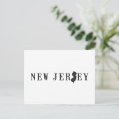 LETTRE SCÉNARIO DE LA CARTE DU New Jersey MOT D'ÉT (Debout devant)