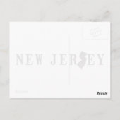 LETTRE SCÉNARIO DE LA CARTE DU New Jersey MOT D'ÉT (Dos)