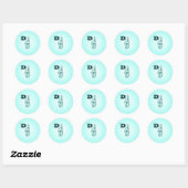 LETTRE SIGNALANTE D PETITS Stickers par Janz (Feuille)