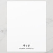 LETTRE STYLE STYLE Moderne Papier fixe (Dos)
