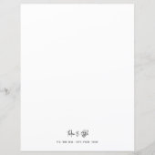 LETTRE STYLE STYLE Moderne Papier fixe (Devant)
