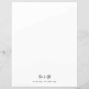 LETTRE STYLE STYLE Moderne Papier fixe