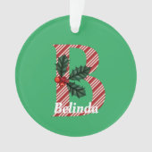 Lettre sucre de canne B Grand Noël (devant)