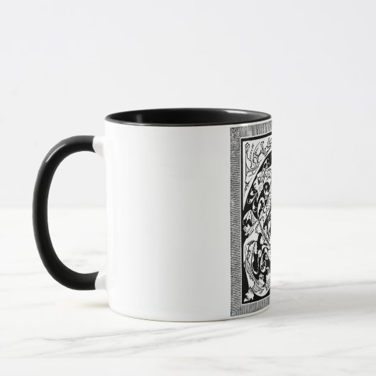 Lettre T avec des Dragons Mug (Gauche)