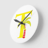 Lettre T - Horloge initiale (Angle)