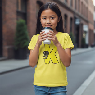LETTRE T-shirt Alphabet K
