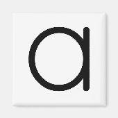 Lettre titre "a" Magnet (Devant)