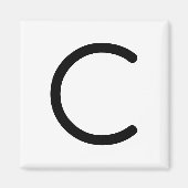 Lettre titre "c" aimant (Devant)