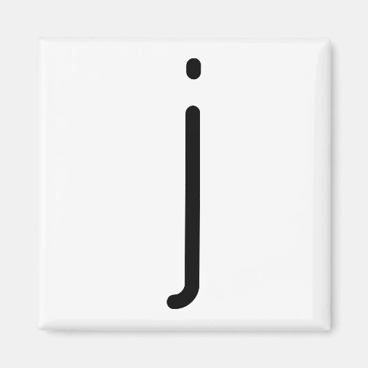 Lettre titre "j" Magnet (Devant)