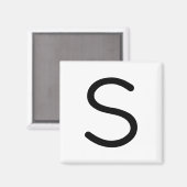 Lettre titre "s" aimant (Recto/Verso)