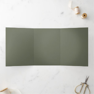 Lettre triple verte Moss Minimale - Personnalisabl