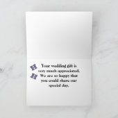 LETTRE Verre Tunique H Mariage Merci cadeau (Intérieur)