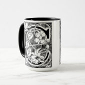 LETTRE VIN Fleur 'C' - Mug (Devant gauche)