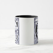 LETTRE VINGLE FLEUVE 'C' EN BLANC - Mug (Centre)