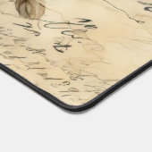 Lettre vintage d'amour parchemin avec fleurs (7) (Coin)