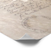 Lettre vintage et affiche d'oiseaux (Coin)