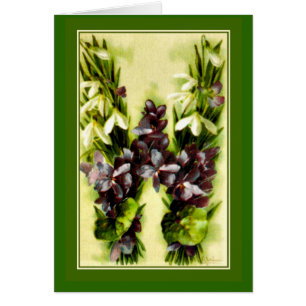 Lettre violette bleue W d'alphabet de fleur de