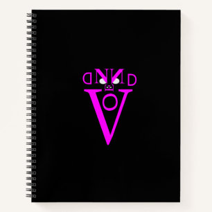 Lettre violette Carnet spiral face