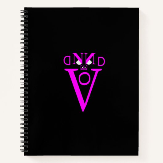 Lettre violette Carnet spiral face (Devant)