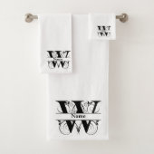 Lettre W Monogramme Ensemble de cadeaux de bain in (En situation)