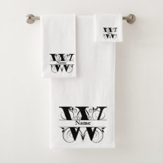 Lettre W Monogramme Ensemble de cadeaux de bain in