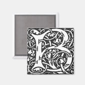 Lettre William Morris B - Aimant (Recto/Verso)