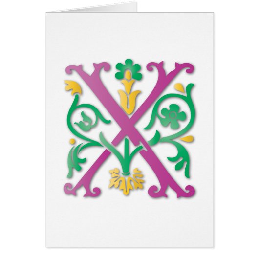 Lettre X monogramme (Devant)