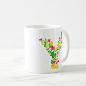 Lettre y en Fleurs Café Mug (Devant droit)