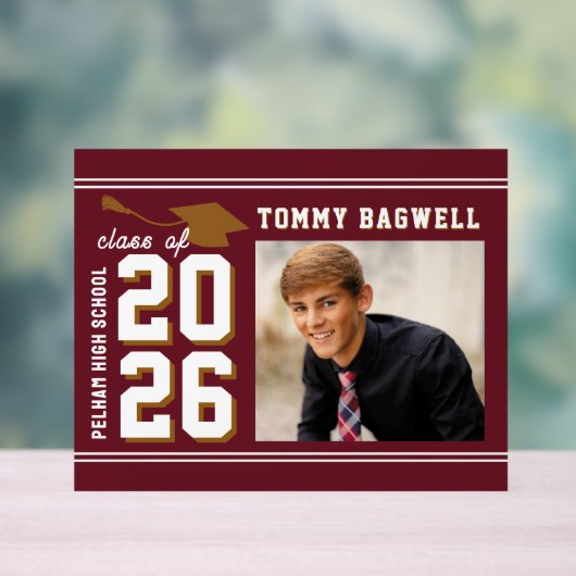 LETTREMAN GRAD MAROON  (Neutre)