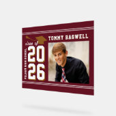 LETTREMAN GRAD MAROON  (Angle)