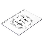 Lettres à la fille Carnet monochrome Journal (Côté gauche)