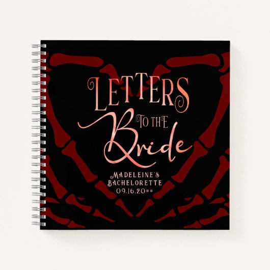 Lettres À La Mariée Bachelorette Gothique Livre D' (Devant)