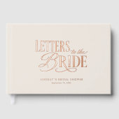 Lettres à la mariée ! Cadeau de mariage beige (Recto)