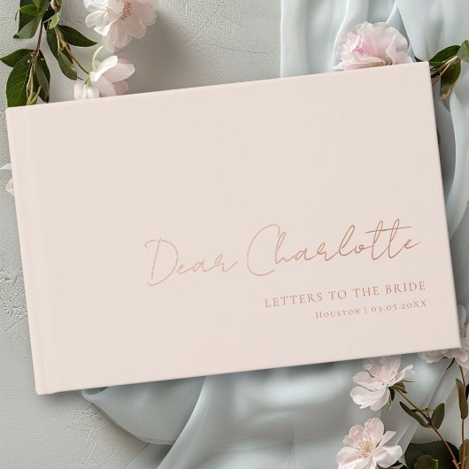 Lettres à la mariée ! Police minimale, écriture ma