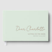 Lettres à la mariée ! Police minimale, écriture ma (Recto)