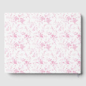 Lettres à la mariée Réception de mariage rose toil (Verso)