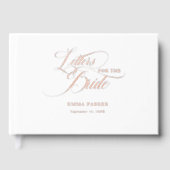Lettres à la mariée, Rose-Gold-Foil, blanc (Recto)