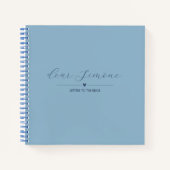 Lettres à l'épouse | Carnet invité | Bleu Clair (Devant)