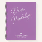 Lettres à ma fille Journal personnalisé (Devant)