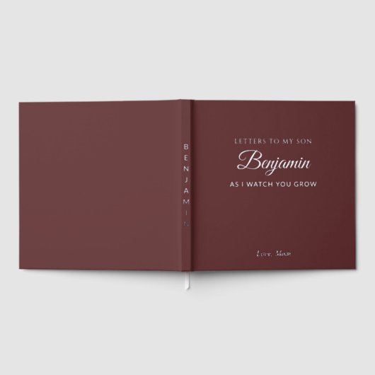 Lettres À Mon Fils Journal Personnalisé Keepsaké (Complet)