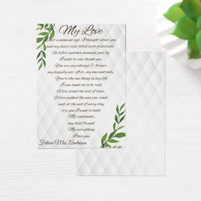 Lettres à mon futur mari (Bureau)