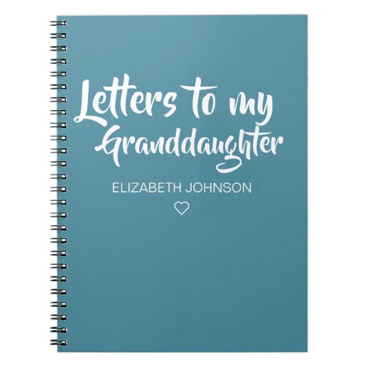 Lettres à mon grand-fille Keepsaké Journal (Devant)