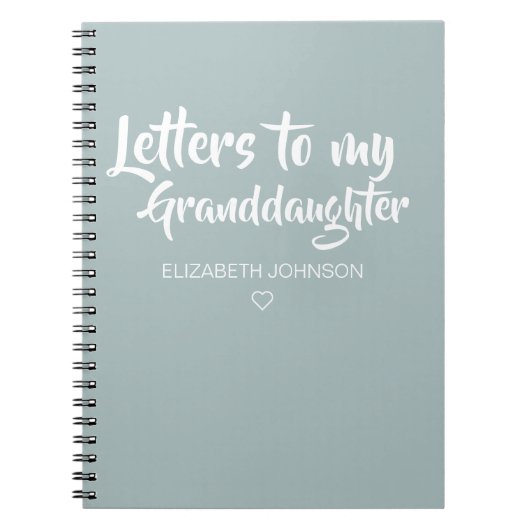Lettres à mon grand-fille Keepsaké Journal (Devant)