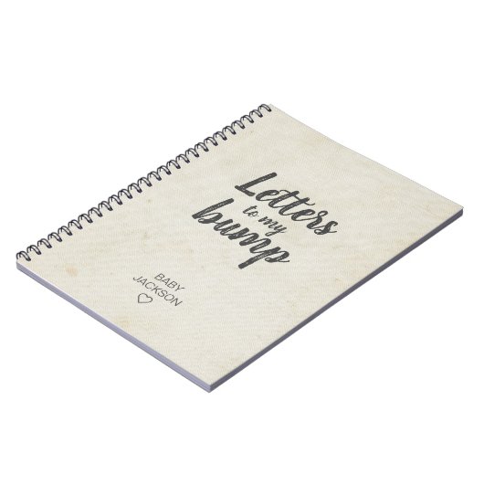 Lettres à mon journal de grossesse de conservation (Côté gauche)