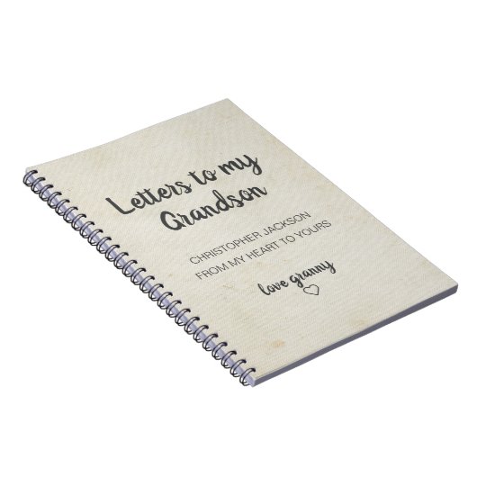 Lettres à Mon petit-fils Keepsaké Journal (Côté Droit)